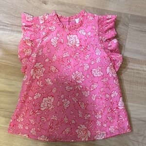 J.Marie Millie Floral Ruffle Sleeve Blouse